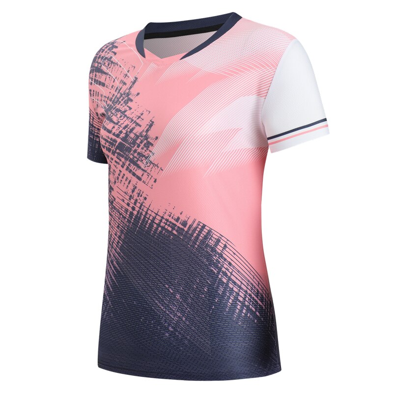 Women Badminton Training Shirts pink