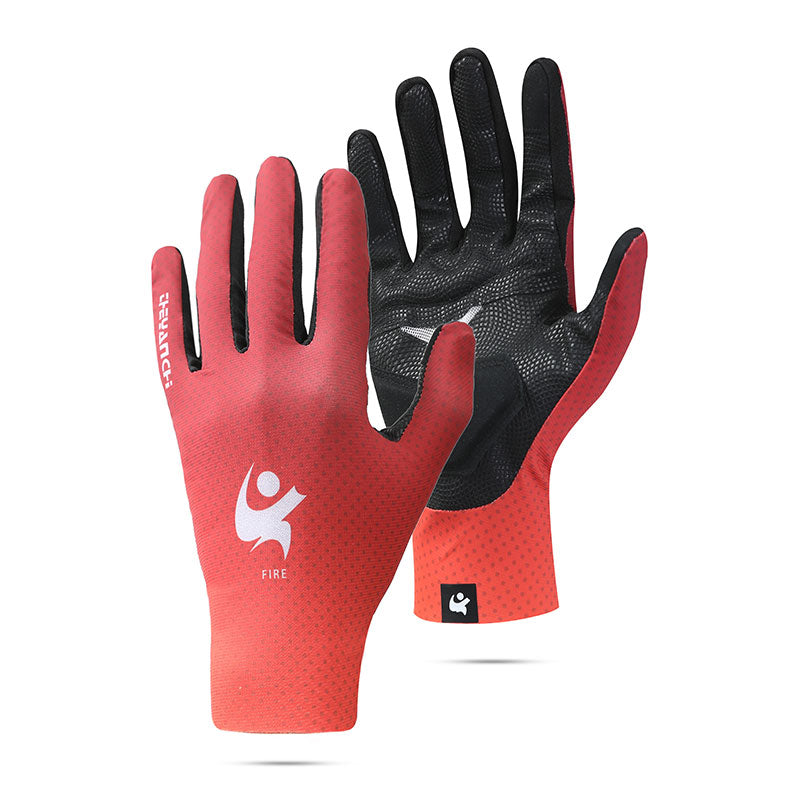 Men Cycling Gloves Full Red