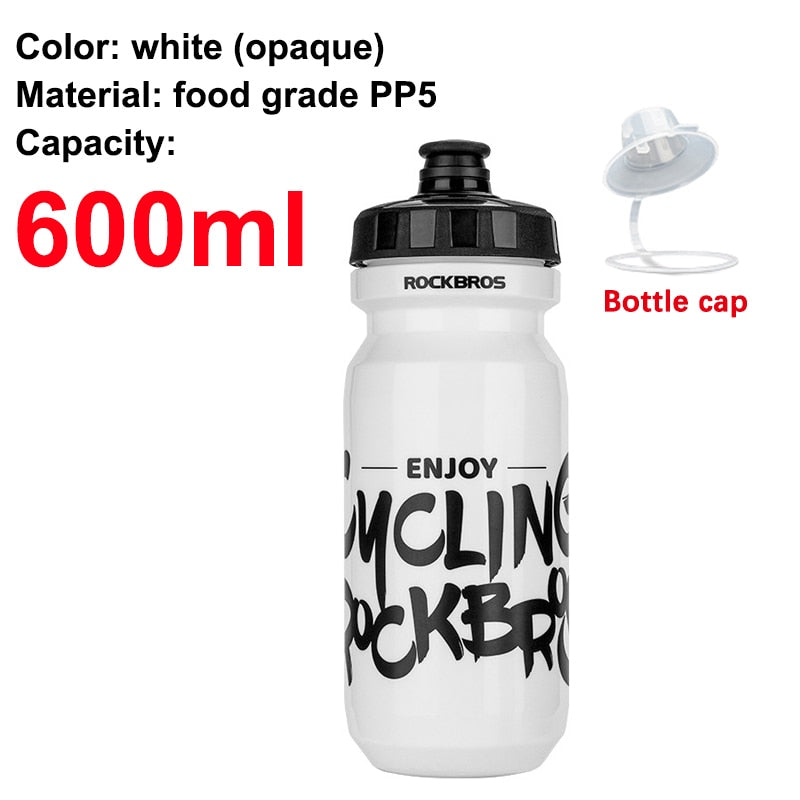 MTB Road Bike Water Bottle Opaque White