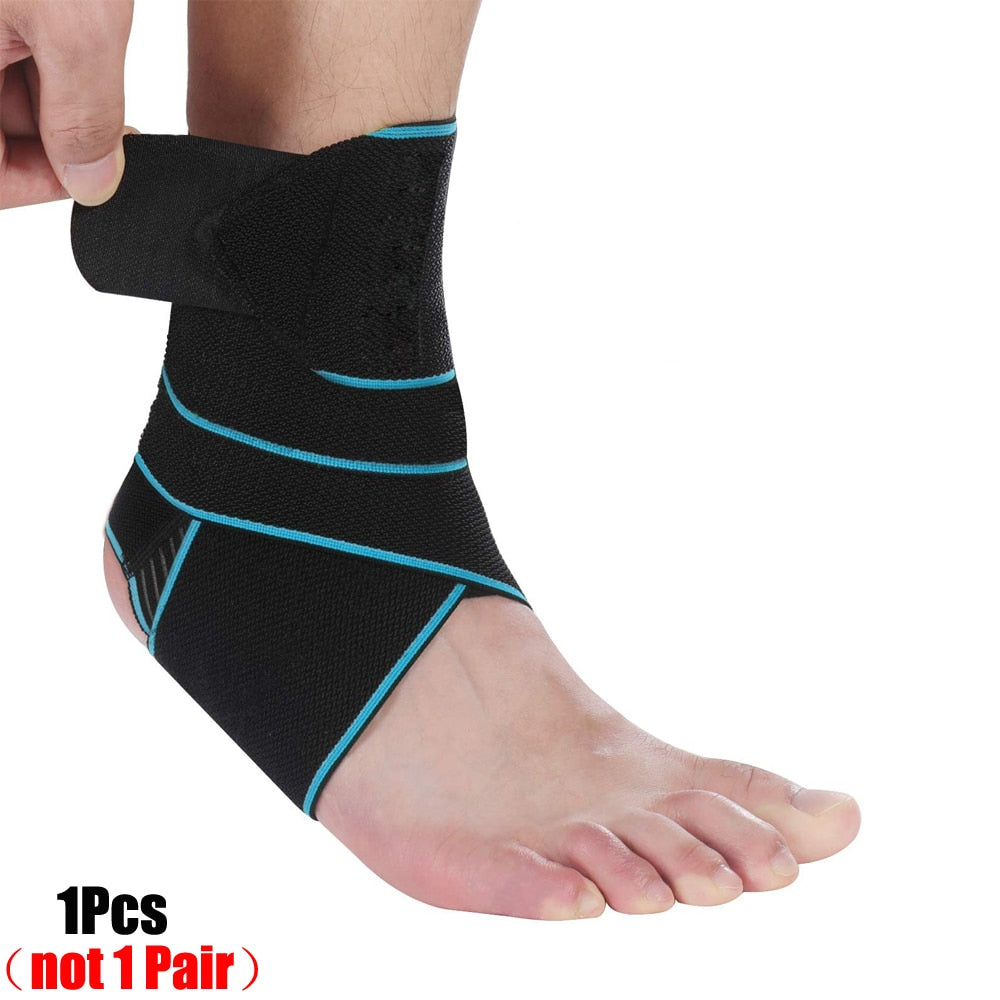 Professional Sports Ankle Strain Wraps Blue