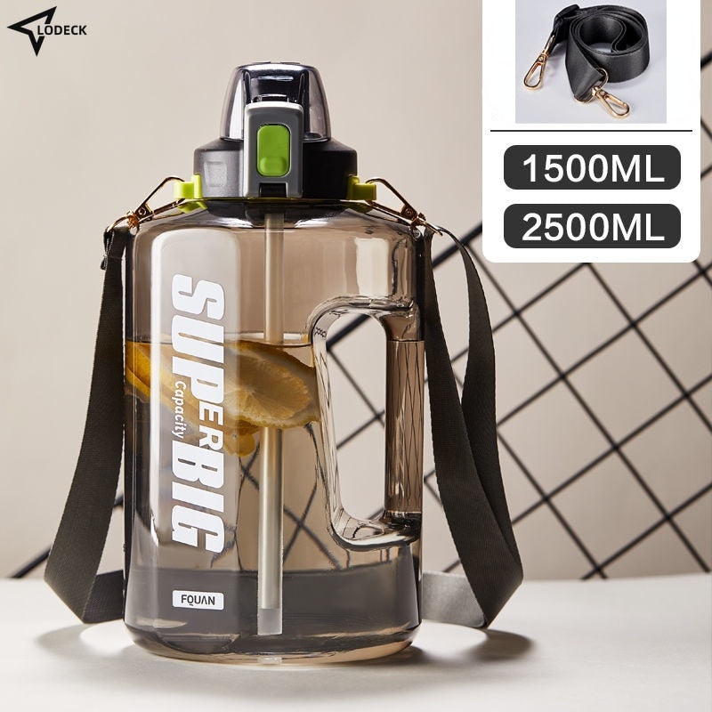 Large Capacity Sports Water Bottle - 1200/1500/2500ml