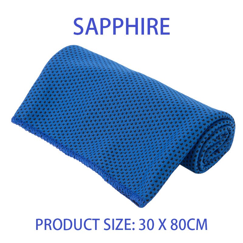 Gym Quick Drying Microfiber Towel Sapphire
