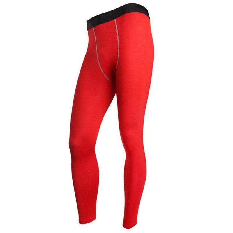 Men Compression Leggings red