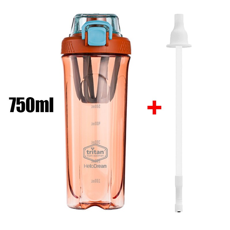 Portable Tritan Shaker Bottle Orange 750ml China