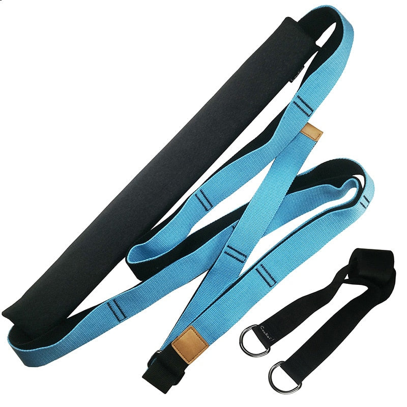 Adjustable Stretch Exercises Aerial Hammock Rope blue