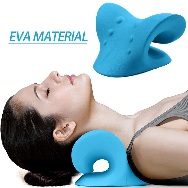 Cervical Spine Traction Shoulder Massager EVA-BLUE