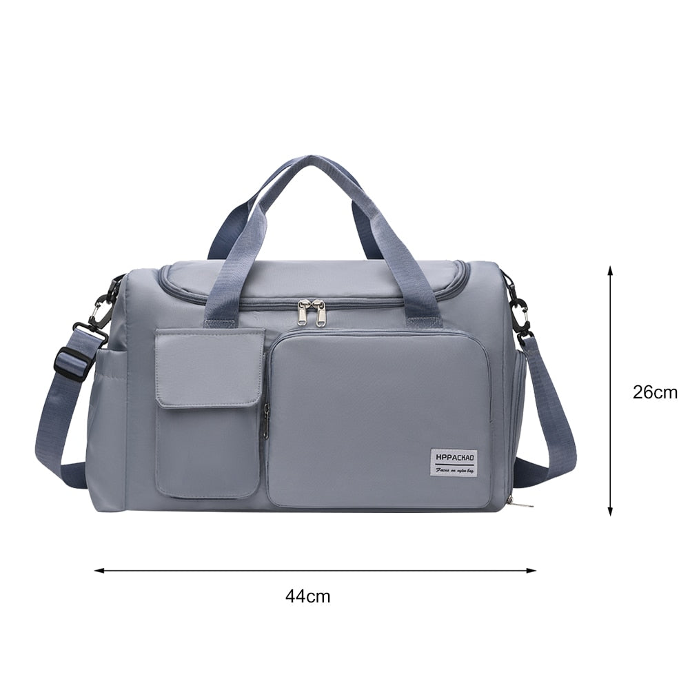 Portable Waterproof Luggage Handbag Blue 1