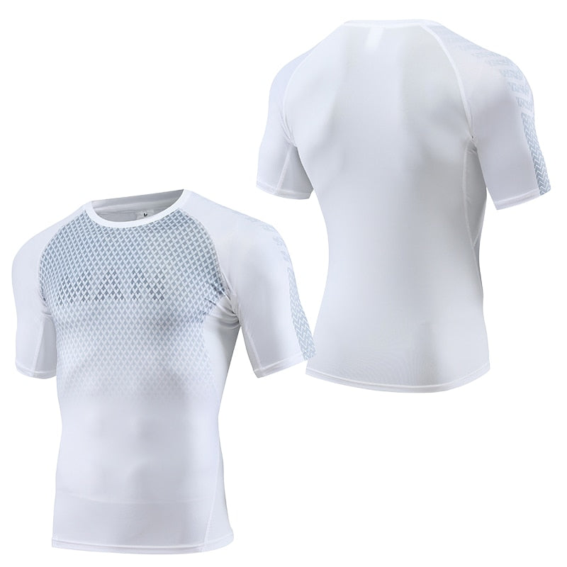 Mens Sport Fitness Compression Shirt A7