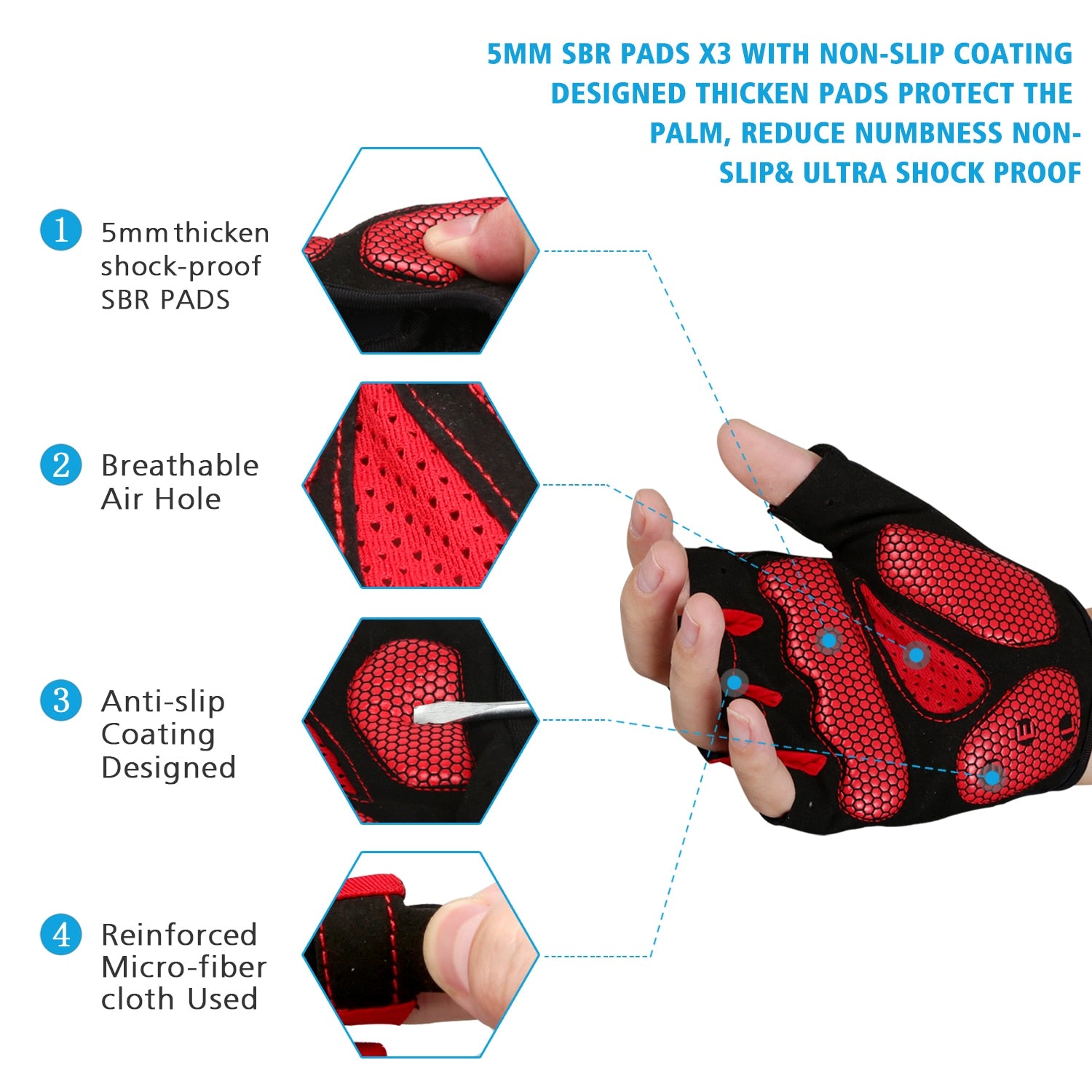 Mens Cycling Gloves