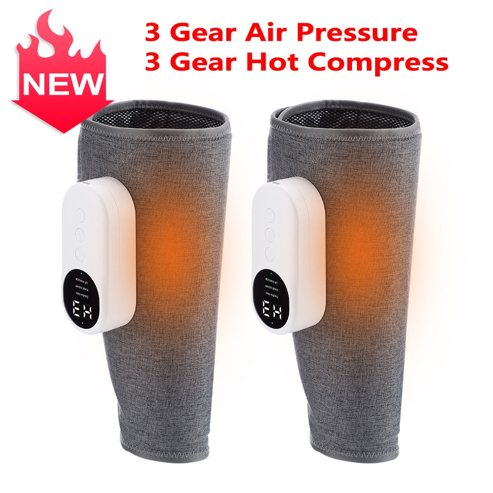 Leg Massager Air Compression 2pcs Airbag - Heat