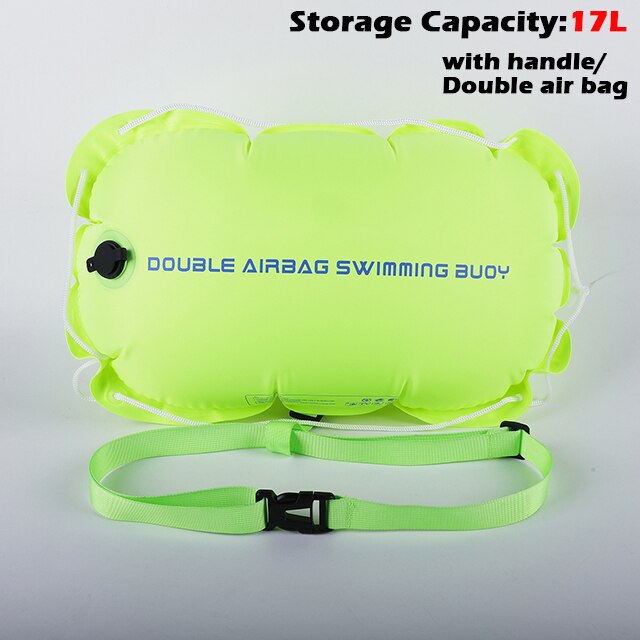 Swimming Buoy Safety Float Air Dry Bag 17L Yellow