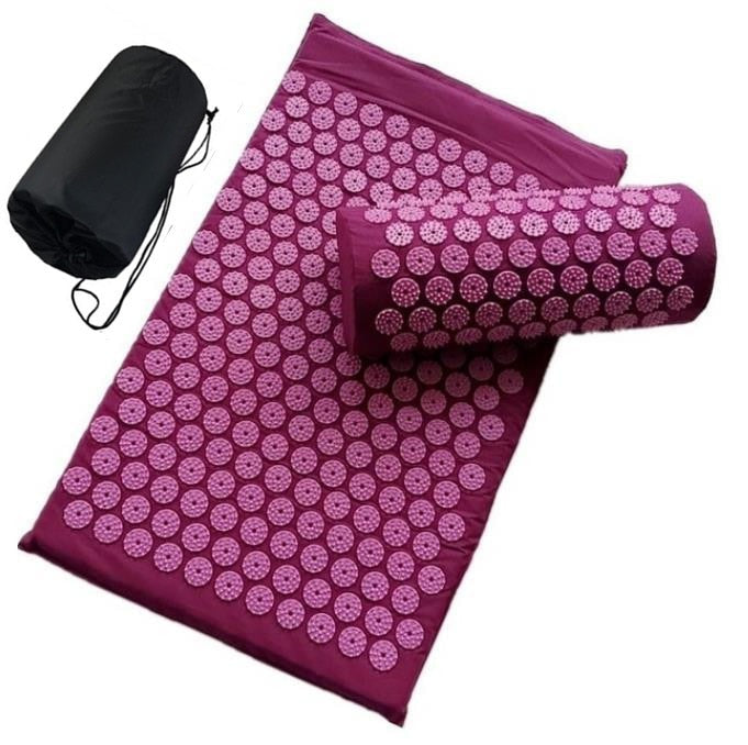 Cushion Shakt Massage Yoga Mat purple pink