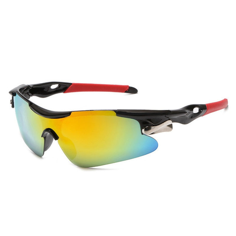 Outdoor Road Cycling Sun Glasses RED YELLOW