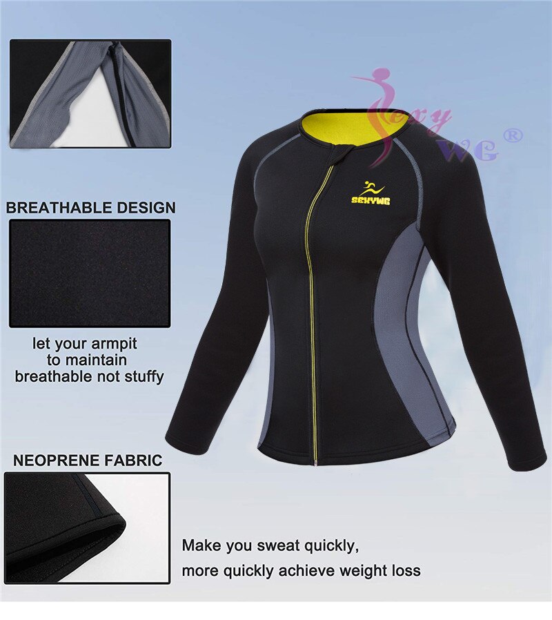 Body Shaper Fitness Women Sauna Jacket