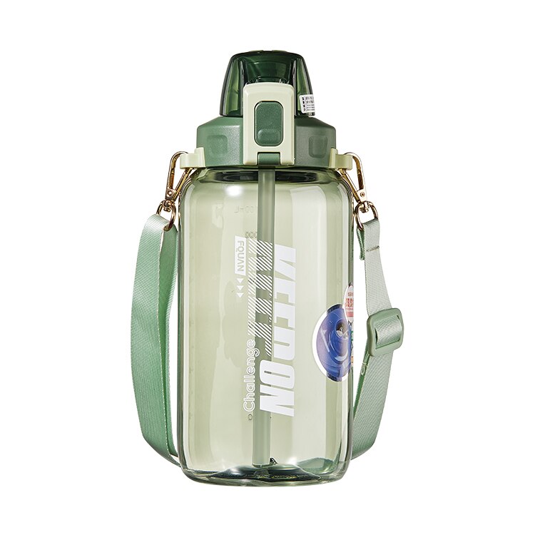 Large Capacity Sports Water Bottle - 1200/1500/2500ml Green 1200ml