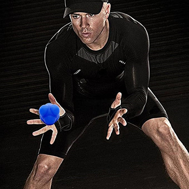 Fitness Silicon Rubber Hexagonal Reaction Ball