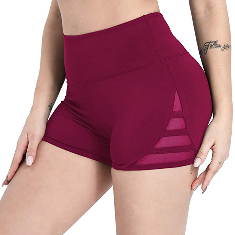 Women's Sexy Athletic Casual Gym Shorts red