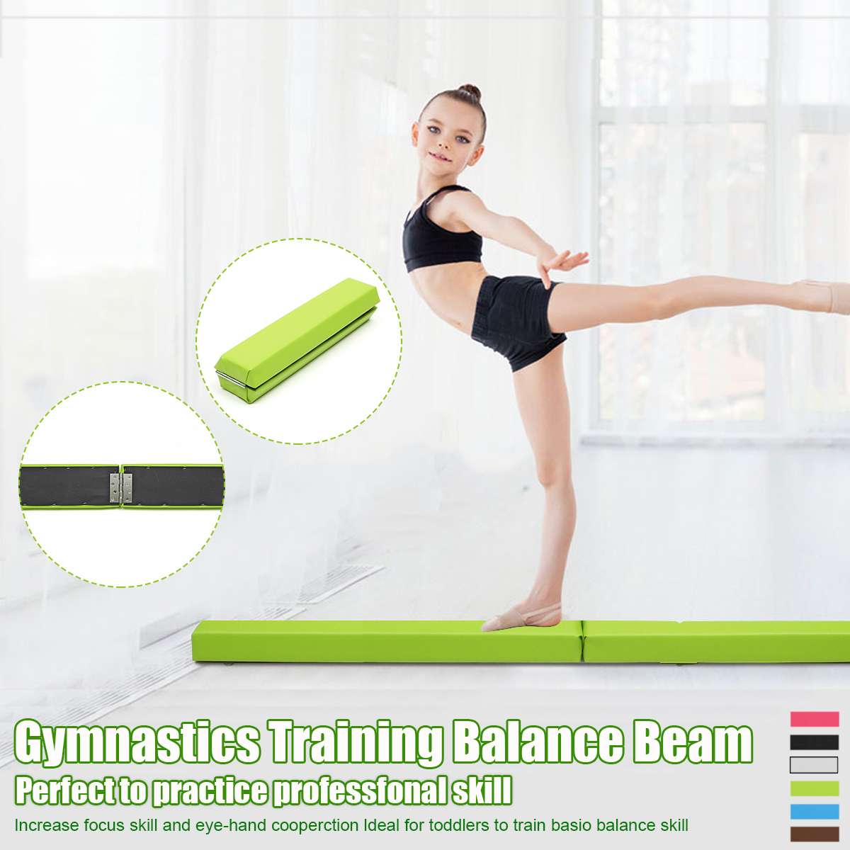 Folding Gymnastics Balance Beam