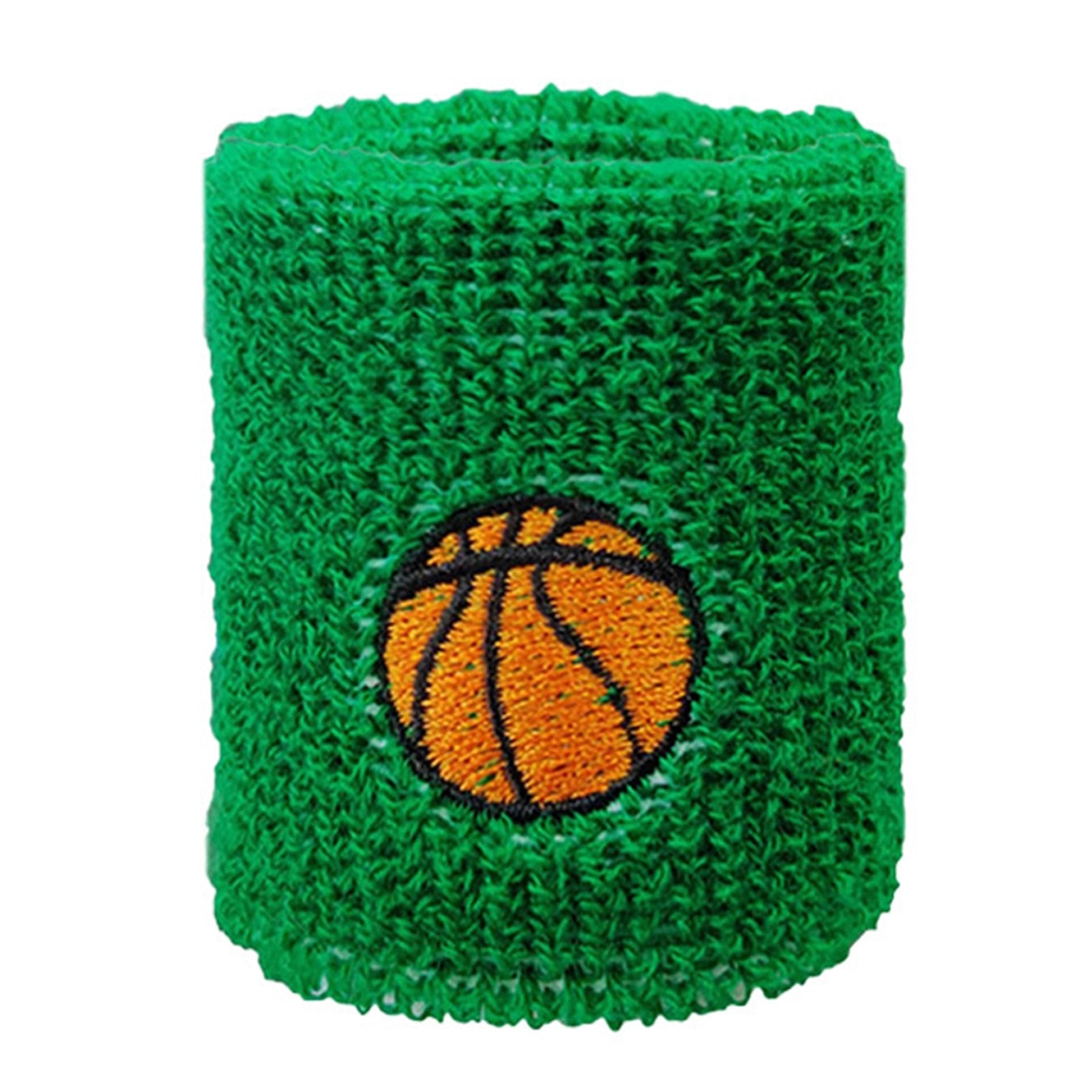 Kids Sports Wristbands Green Basketball