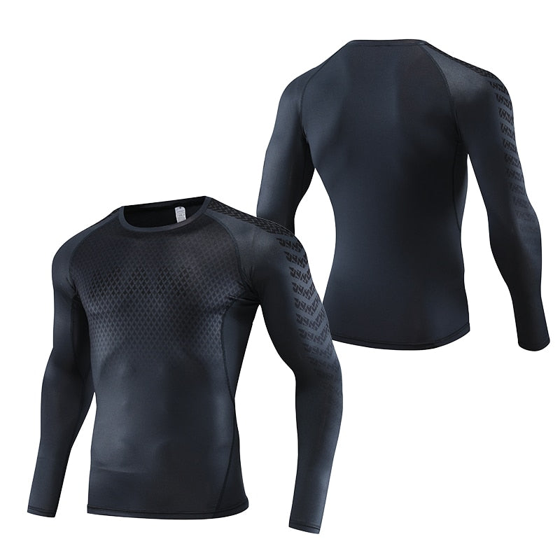 Mens Sport Fitness Compression Shirt