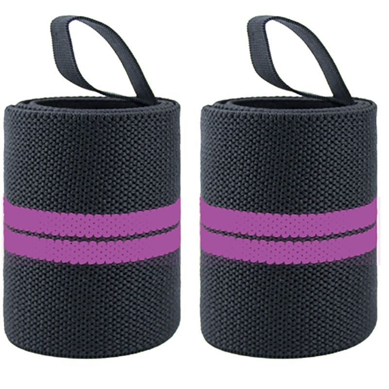 Weight Lifting Gym Wrist Wrap purple-II free size