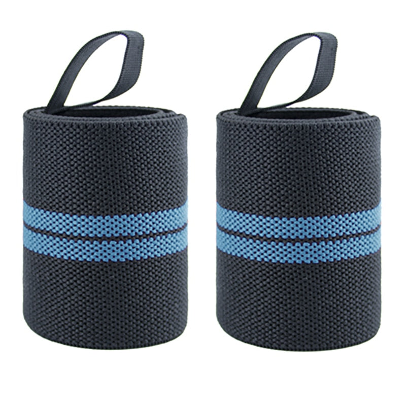 Weight Lifting Gym Wrist Wrap blue-II free size