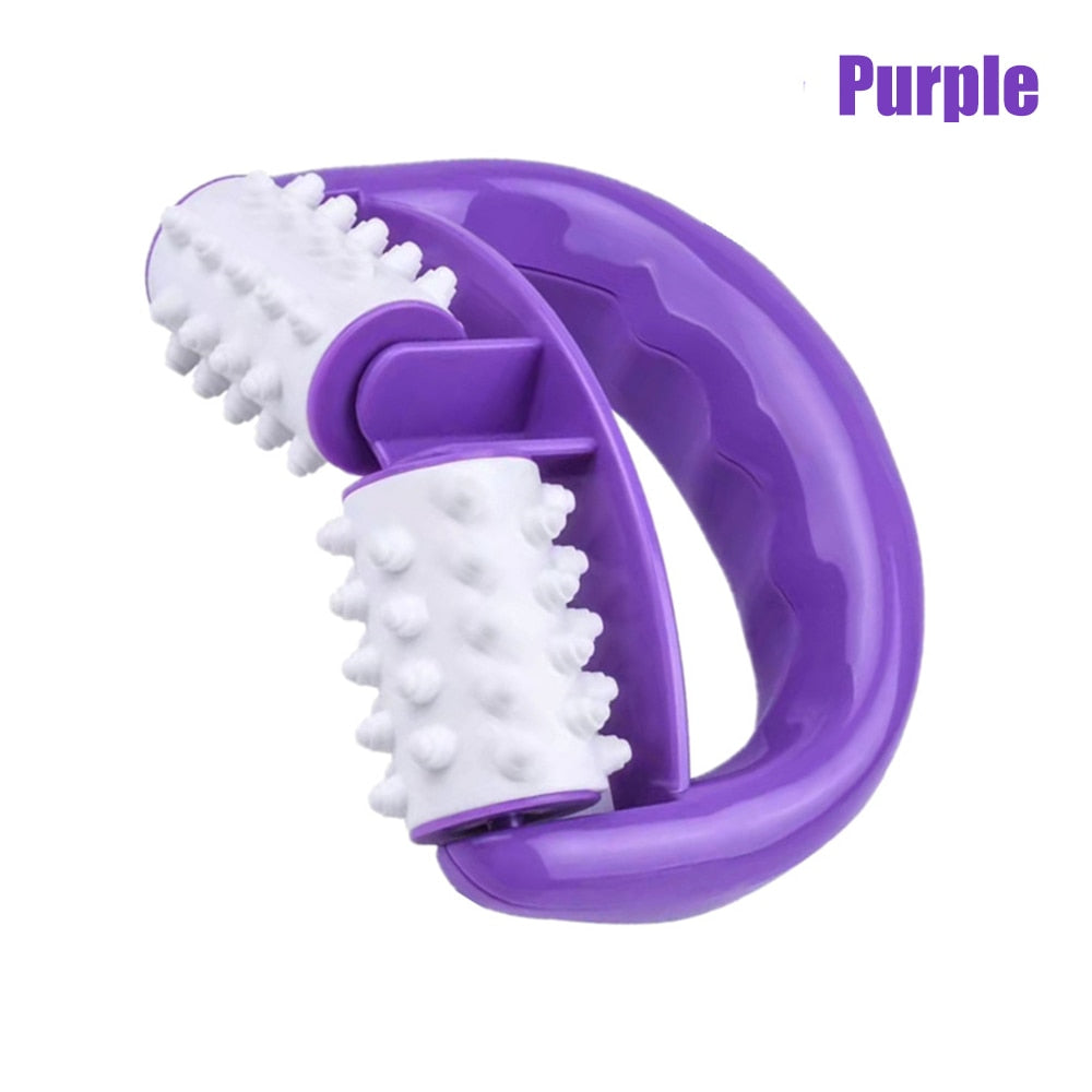 Fitness Back Massage Exercise Roller Purple