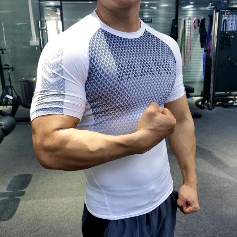 Mens Sport Fitness Compression Shirt