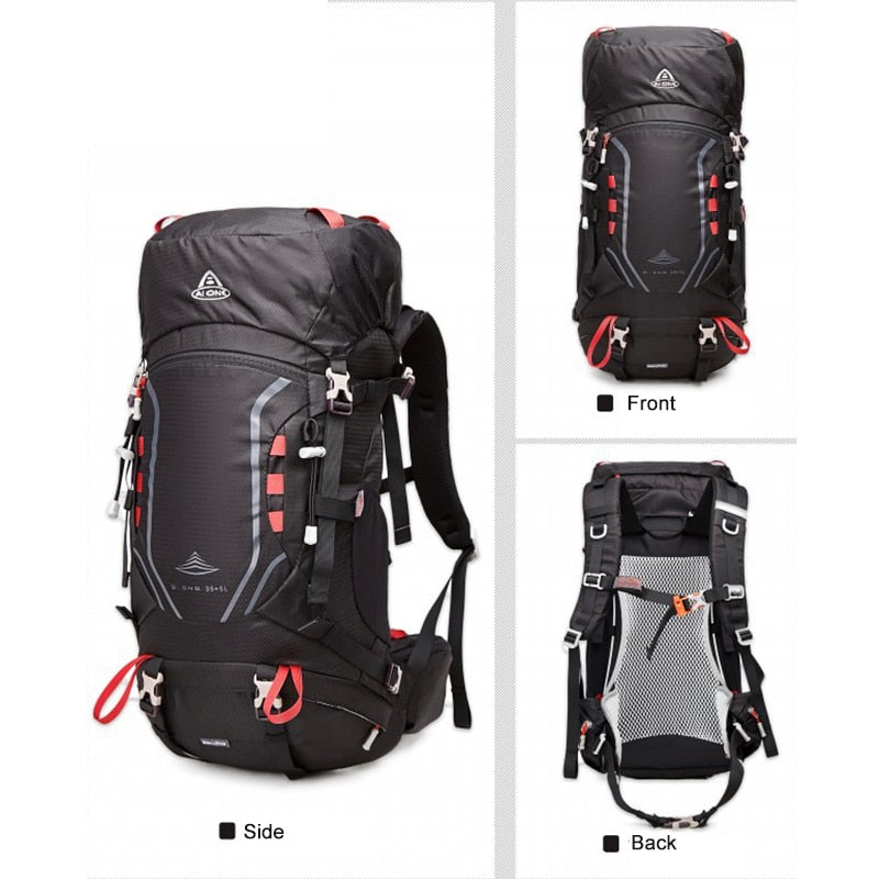 40 Liters Ultralight Mountaineer Backpack 40L Black