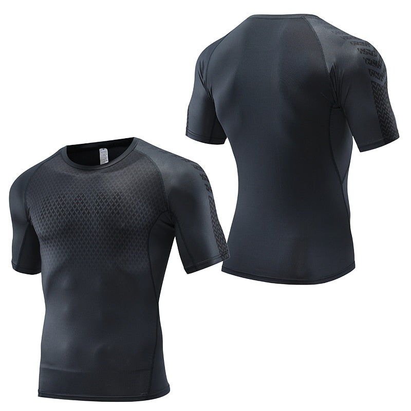 Mens Sport Fitness Compression Shirt A5