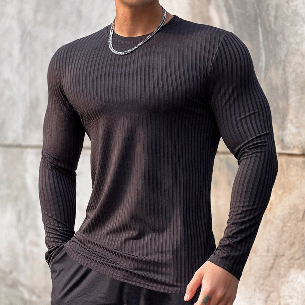 Men Quick Dry Gym Fitness T-shirt Black