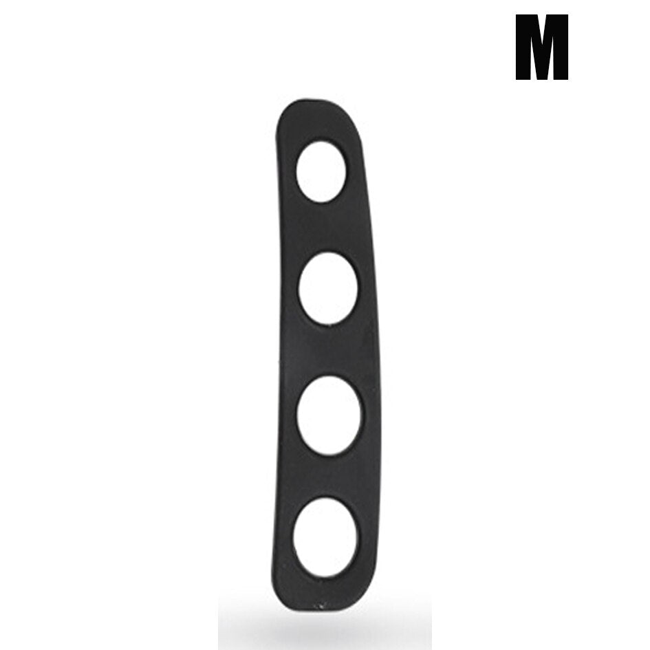 Man Teens Silicone Shot Lock BLACK M