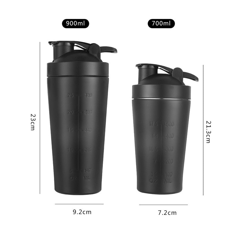 Shaker Mixer Stainless Steel Water Bottle