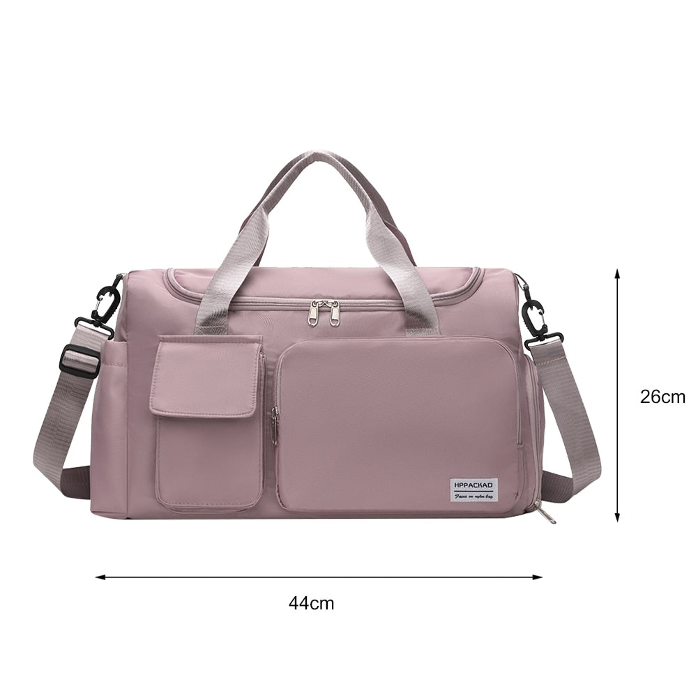 Portable Waterproof Luggage Handbag Purple 1