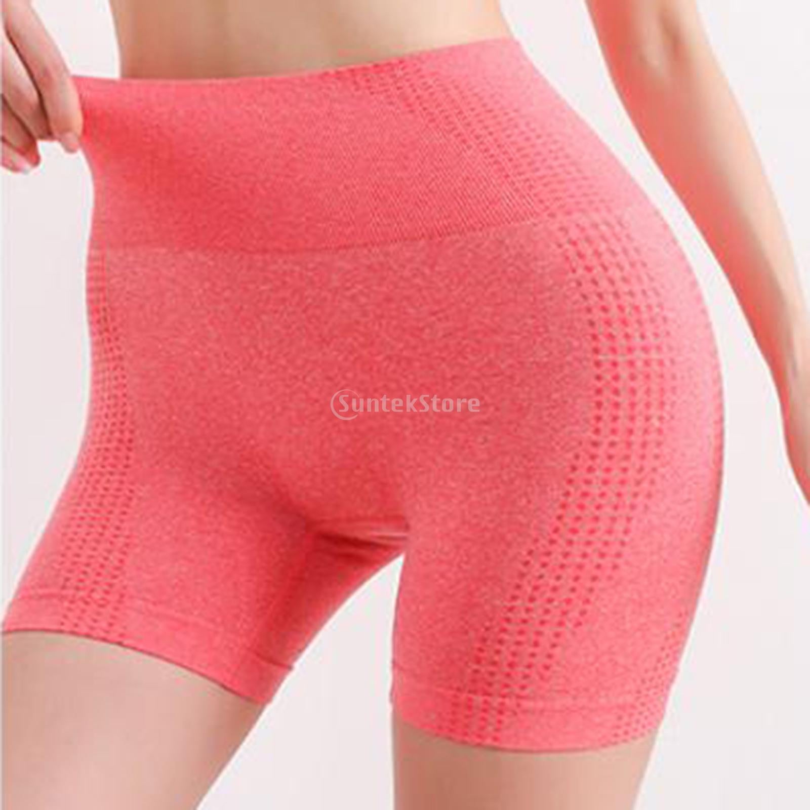 Women Yoga Push Up Sports Shorts Watermelon Red