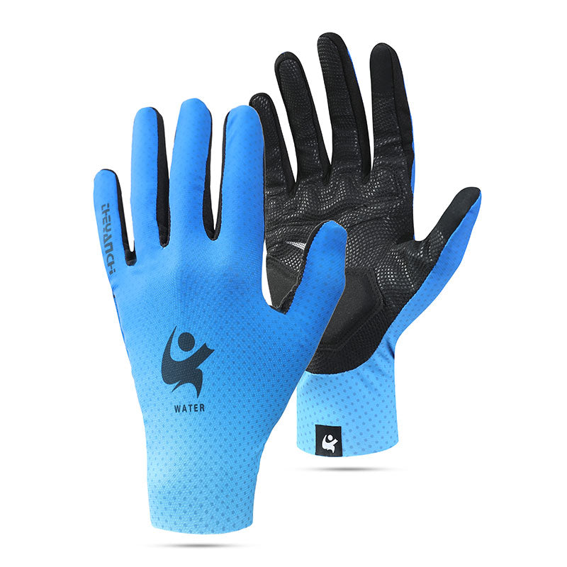 Men Summer Cycling Gloves D160-Full Blue