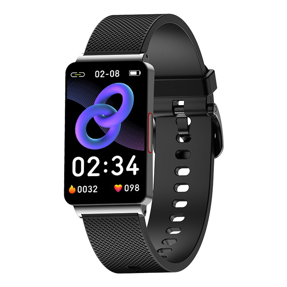 ECG Sensor Fitness Smartwatch Black