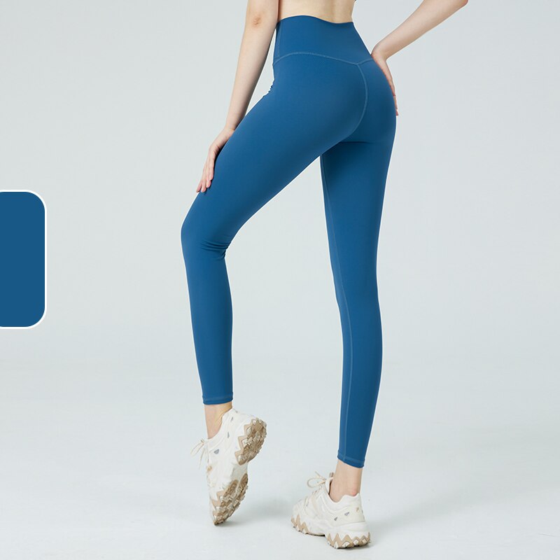 Female Gym Athletic Wear Leggings Ink Blue