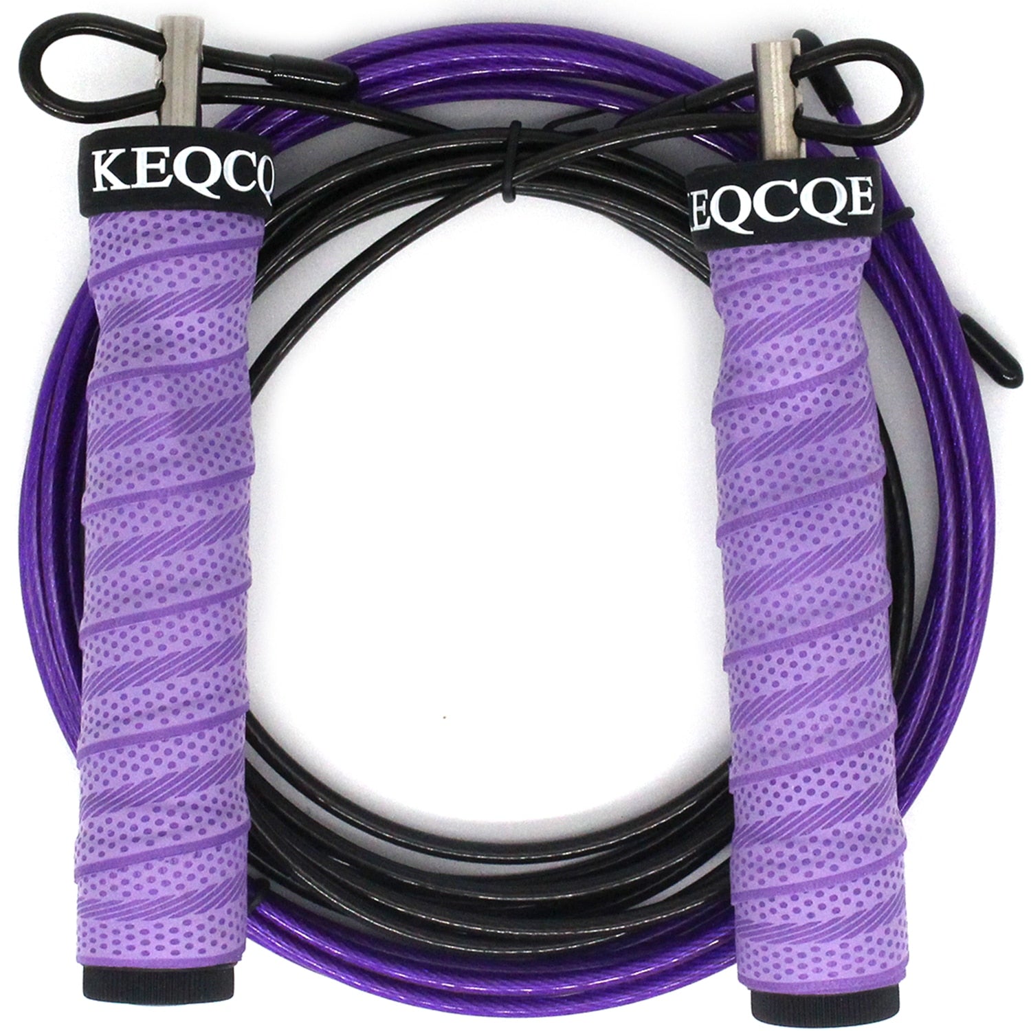 Double Unders Speed Skipping Rope Purple-Double Hole