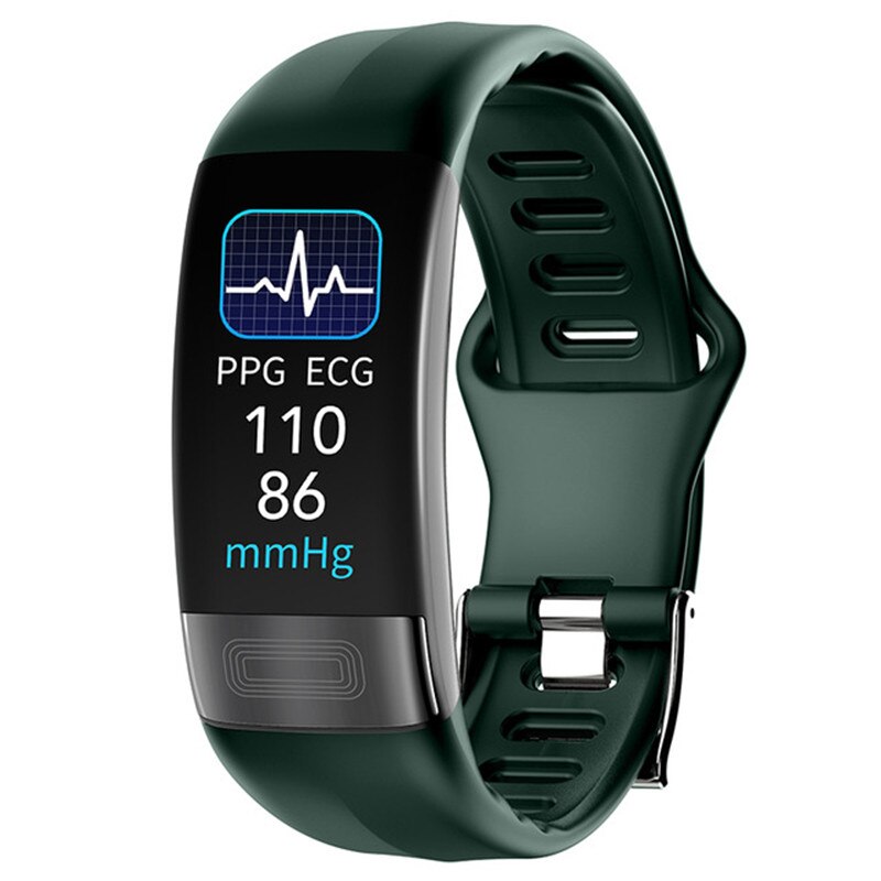ECG+PPG Smart Wristband Fitness Tracker Green