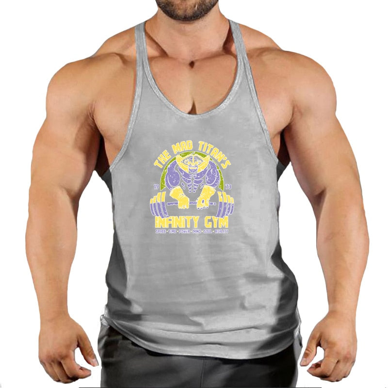 Mens cotton gym tank tops 31