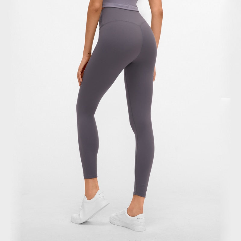 Women No Front Squat Proof Leggings Grey-1PC