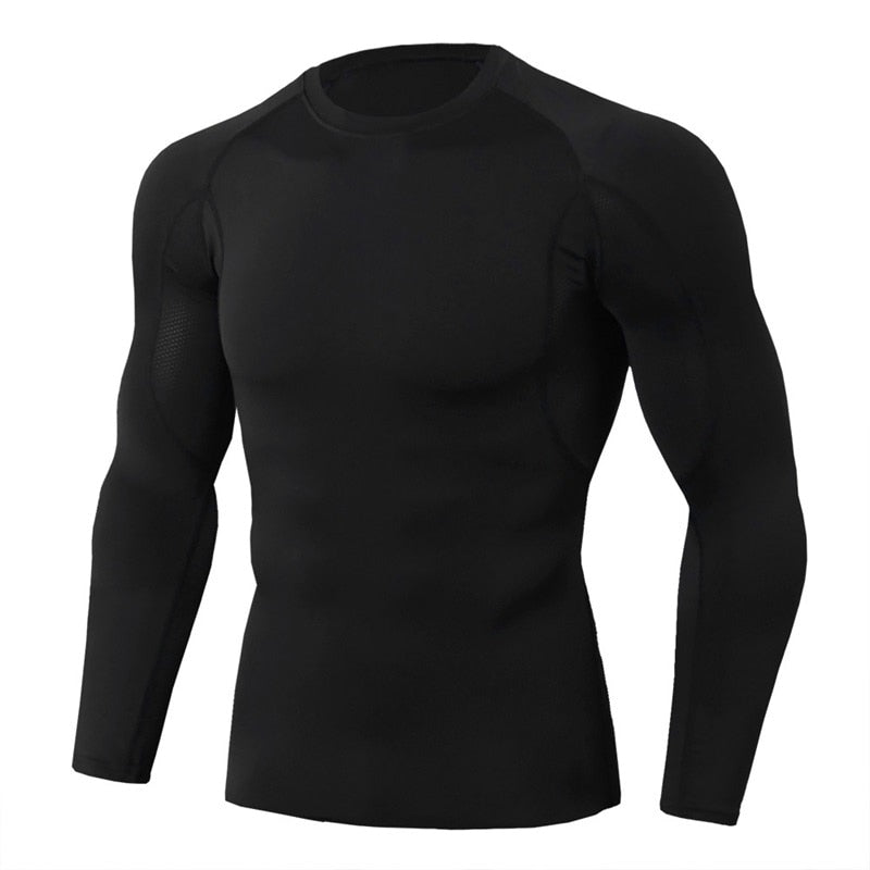 Men Bodybuilding Sports Long Sleeve Shirt TC-88