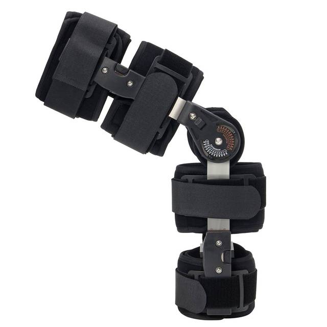 Hinged ROM Knee Brace Black