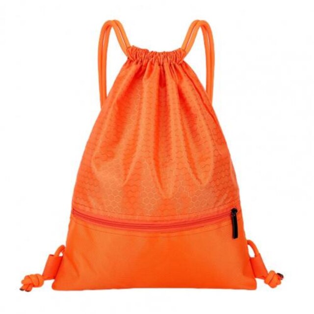 Drawstring Sack Sport Travel Backpack Orange