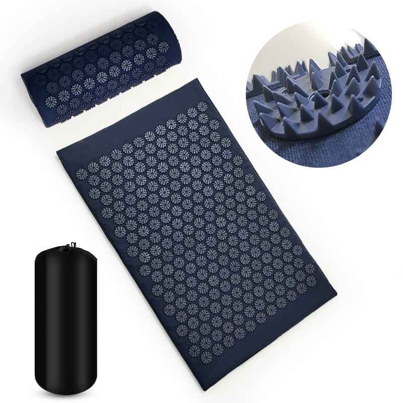 Cushion Shakt Massage Yoga Mat Navy blue