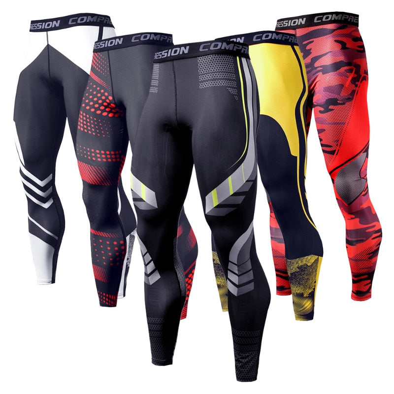 Men Quick Dry Fitness Sport Leggings