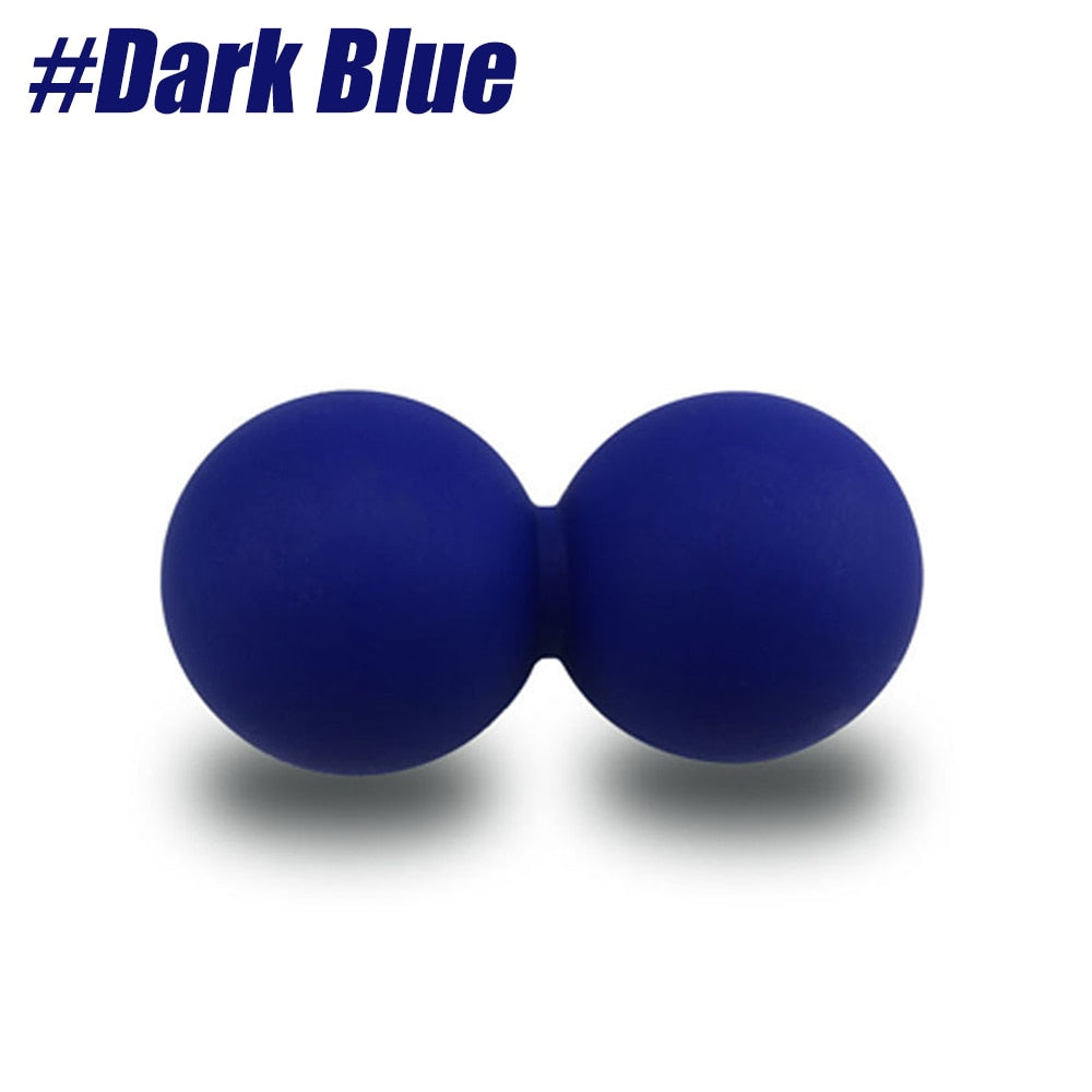 Double Lacrosse Massage Ball Dark Blue