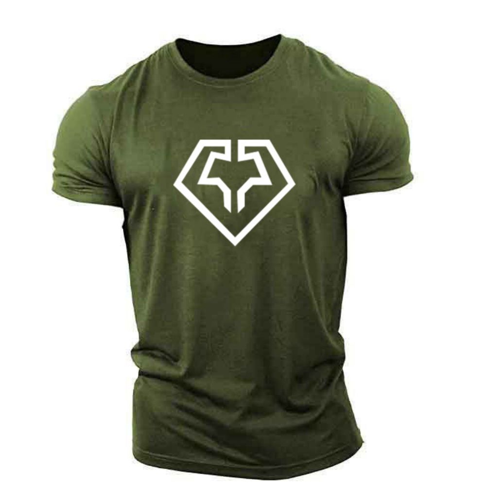 Men 3d GYM Muscle Pattern Tops