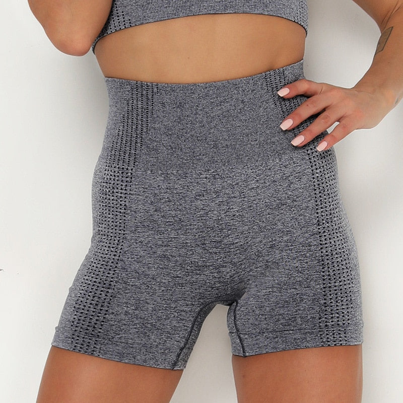 Seamless Knit Sports Women Yoga Short